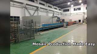 Ligne de production de mosaïque thermofusible
